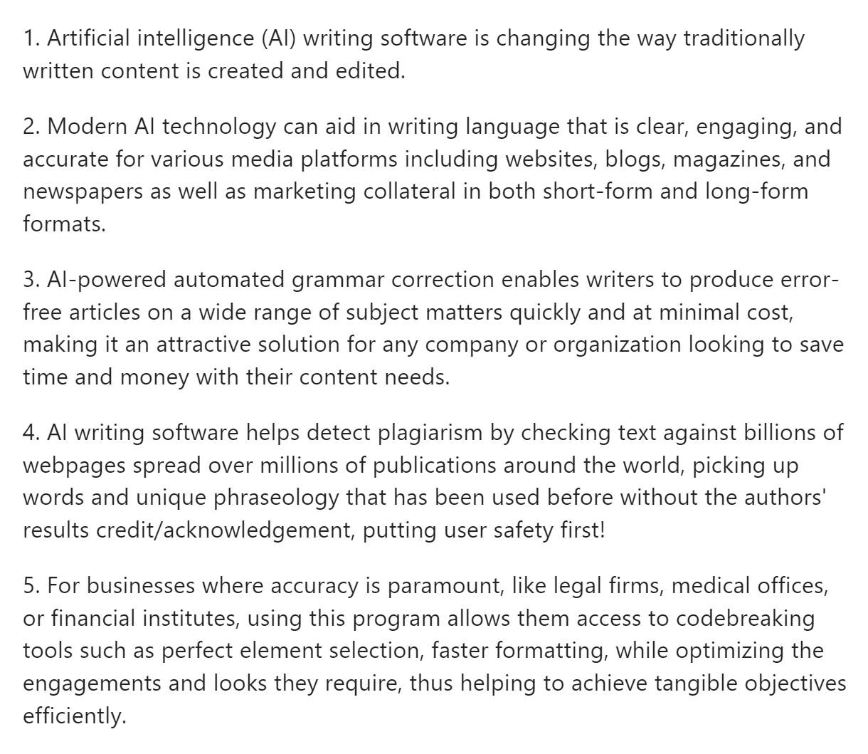 Write Perfectly AI Writing Tool for Proposals